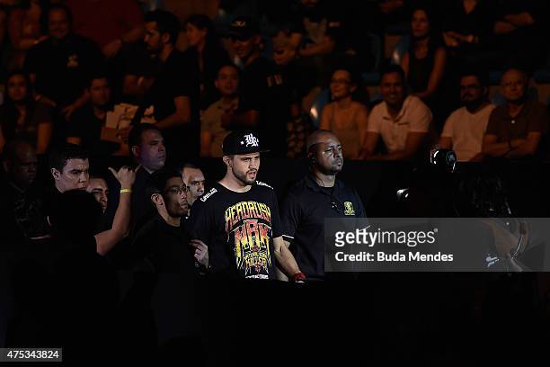 Carlos Condit of the United States enters the arena prior to his welterweight UFC bout againstThiago Alves of Brazil during the UFC Fight Night event...