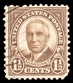 Warren Gamaliel Harding n a USA postage stamp