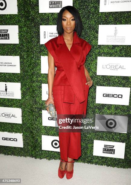 Brandy Norwood attends the 7th annual ESSENCE Black Women In Hollywood luncheon at Beverly Hills Hotel on February 27, 2014 in Beverly Hills,...