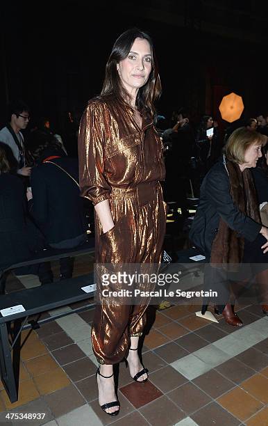 Geraldine Pailhas attends the Lanvin show as part of the Paris Fashion Week Womenswear Fall/Winter 2014-2015 on February 27, 2014 in Paris, France.