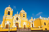 Yellow Cathedral in Trujillo, Peru