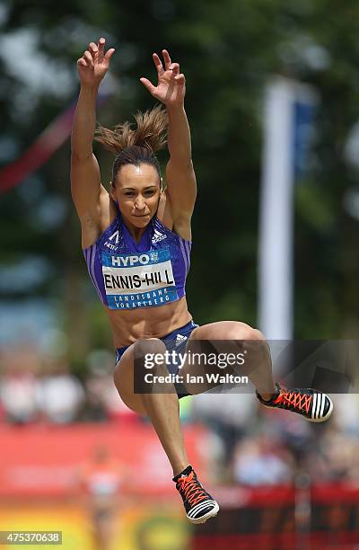 Jessica Ennis hill of Great Britain competes in the long jump during the women's heptathlon during the Hypomeeting Gotzis 2015 at the Mosle Stadiom...