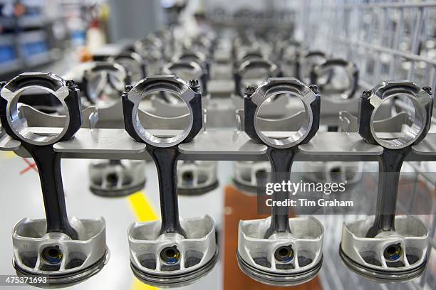 Mercedes-AMG engine production factory in Affalterbach in Germany - pistons and connector rods in sets of 4 for V8 engines