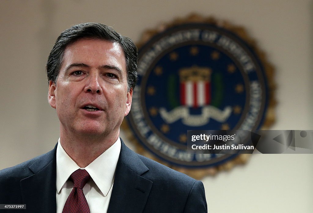 FBI Director James Comey Holds Media Availability In San Francisco