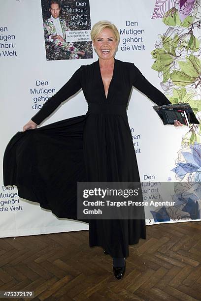 Claudia Effenberg attends the book presentation of Jens Hilbert at Soho House on February 27, 2014 in Berlin, Germany.