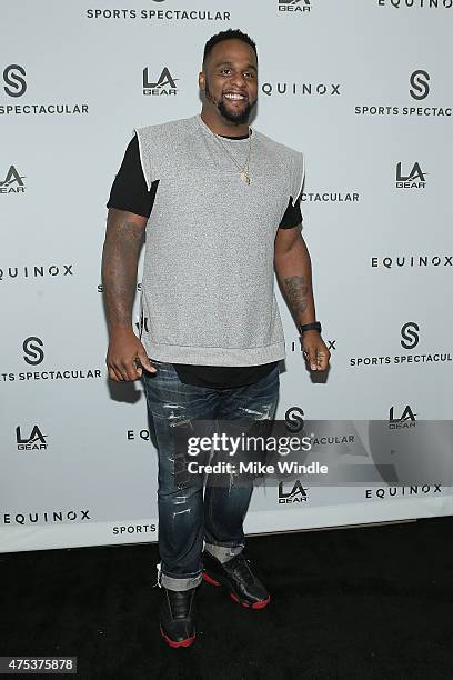 Basketball player Glen Davis attends the Equinox "Celebrity Basketball Spectacular" To Benefit Sports Spectacular on May 30, 2015 in West Los...