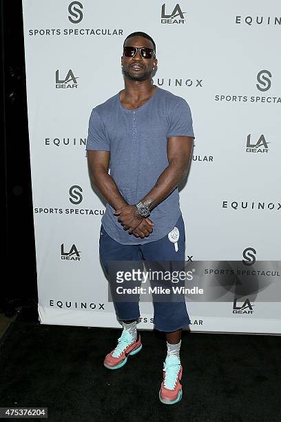Football player D. J. Hayden attends the Equinox "Celebrity Basketball Spectacular" To Benefit Sports Spectacular on May 30, 2015 in West Los...
