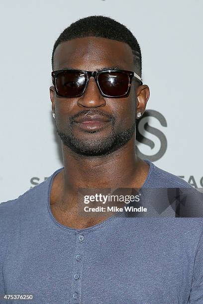 Football player D. J. Hayden attends the Equinox "Celebrity Basketball Spectacular" To Benefit Sports Spectacular on May 30, 2015 in West Los...