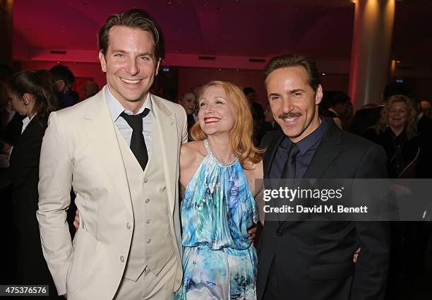 Cast members Bradley Cooper, Patricia Clarkson and Alessandro Nivola attend an after party celebrating the VIP Gala Preview of "The Elephant Man" at...