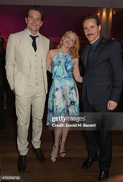 Cast members Bradley Cooper, Patricia Clarkson and Alessandro Nivola attend an after party celebrating the VIP Gala Preview of "The Elephant Man" at...