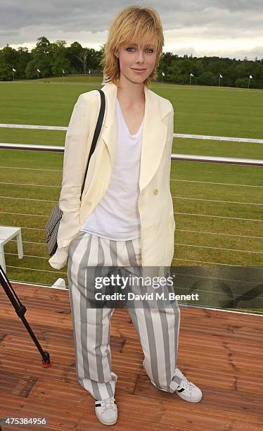 Edie Campbell attends day two of the Audi Polo Challenge at Coworth Park on May 31, 2015 in London, England.