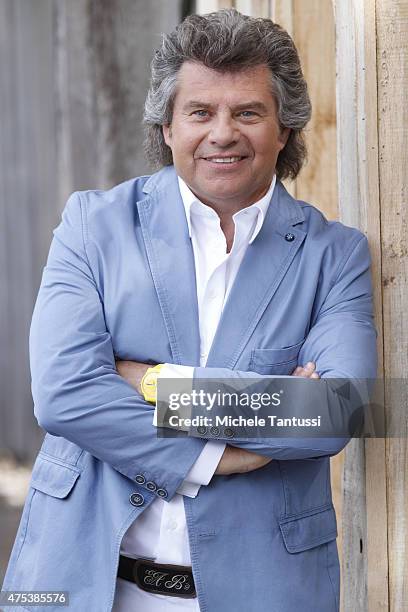 The singer Andy Borg in during the season kick off of the tv show 'Immer wieder Sonntags' at Europapark on May 31, 2015 in Rust, Germany.