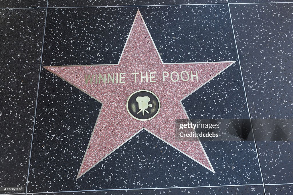Hollywood Walk of Fame Star Winnie The Pooh