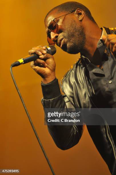 Khalid performs on stage at KOKO on February 27, 2014 in London, United Kingdom.