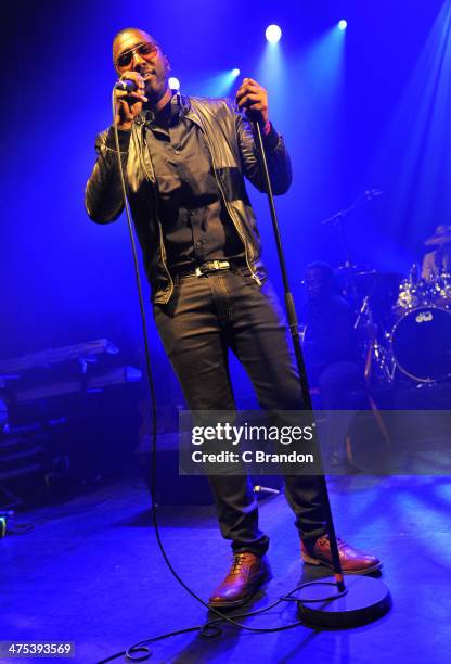 Khalid performs on stage at KOKO on February 27, 2014 in London, United Kingdom.