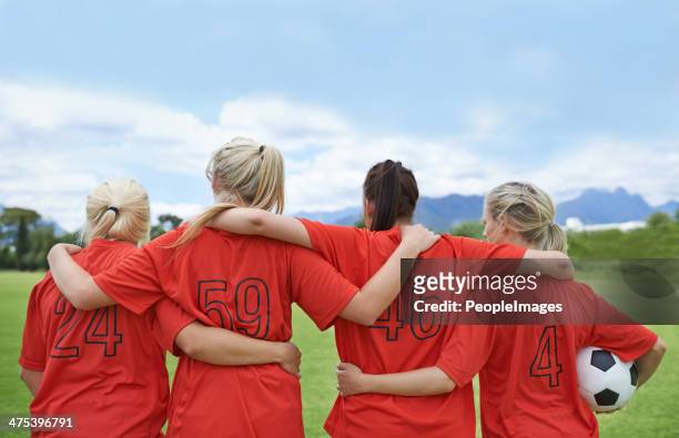 ready to take on the field - soccer team stock pictures, royalty-free photos & images