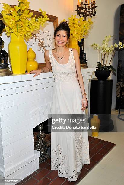 Designer Pamela Love attends a celebration of LoveGold, Pamela Love's first fine jewelry collection at Chateau Marmont on February 27, 2014 in Los...