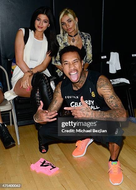 Kylie Jenner, Pia Mia, Tyga attends LA Gear Presents Sports Spectacular Charity Basketball Game Hosted By Tyga on May 30, 2015 in Los Angeles,...