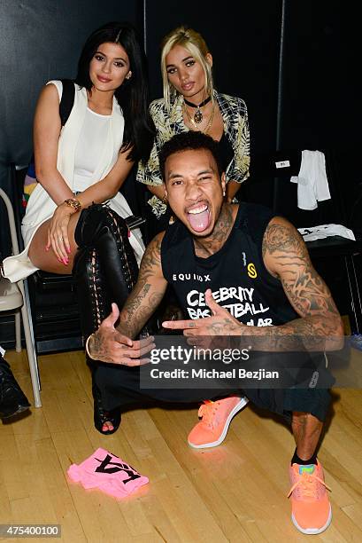 Kylie Jenner, Pia Mia, Tyga attends LA Gear Presents Sports Spectacular Charity Basketball Game Hosted By Tyga on May 30, 2015 in Los Angeles,...