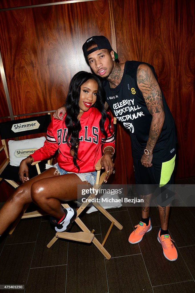 Sevyn Streeter and Tyga attend LA Gear Presents Sports Spectacular