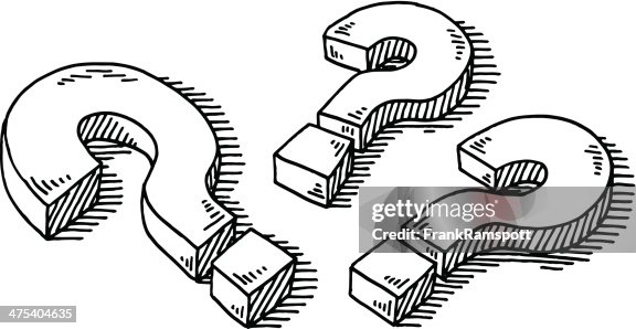 Three Question Marks Drawing Three Question Marks Drawing