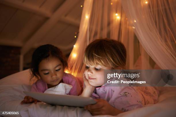 after the parents go to bed... - slumber party stock pictures, royalty-free photos & images