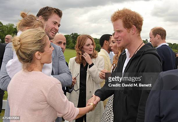 Elsa Pataky, daugther India Rose Hemsworth, Chris Hemsworth, Stanley Tucci, Felicity Blunt, Prince Harry and Prince William, Duke of Cambridge,...