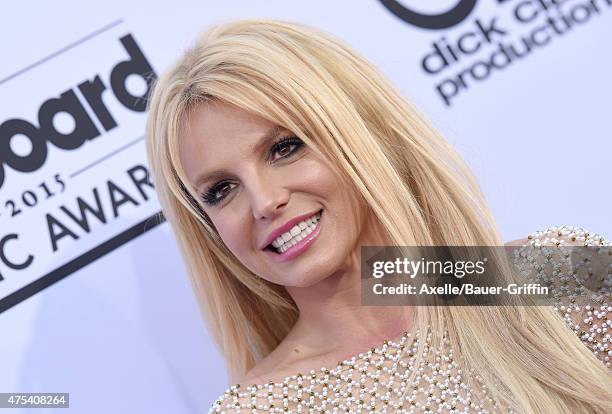 Singer Britney Spears arrives at the 2015 Billboard Music Awards at MGM Garden Arena on May 17, 2015 in Las Vegas, Nevada.