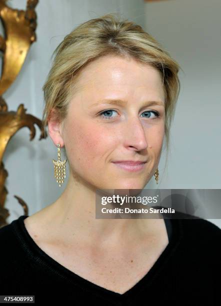 Actress Mamie Gummer attends a celebration of LoveGold, Pamela Love's first fine jewelry collection at Chateau Marmont on February 27, 2014 in Los...