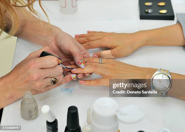 General view of atmosphere at a celebration of LoveGold, Pamela Love's first fine jewelry collection at Chateau Marmont on February 27, 2014 in Los...