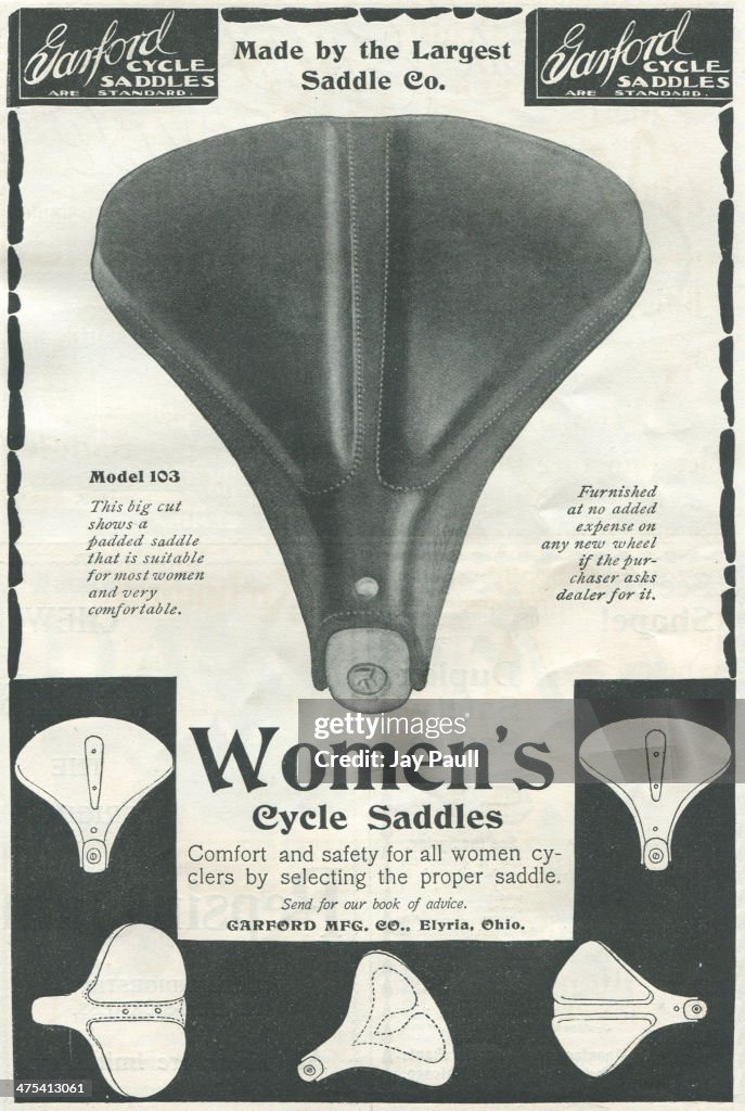 Ad For Garford Bicycle Saddles