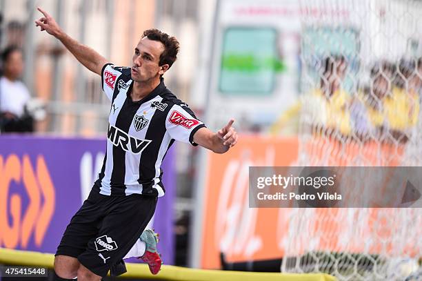 Thiago Ribeiro of Atletico MG celebrates a scored goal against Vasco during a match between Atletico MG and Vasco as part of Brasileirao Series A...