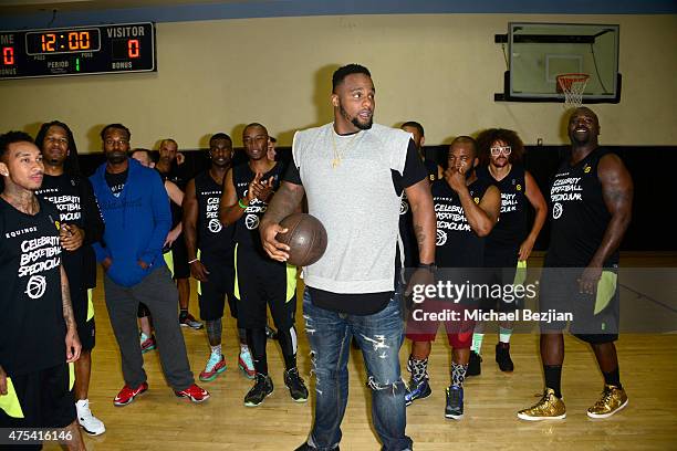Glen Davis attends LA Gear Presents Sports Spectacular Charity Basketball Game Hosted By Tyga on May 30, 2015 in Los Angeles, California.
