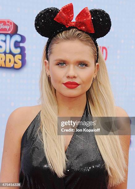 Actress Alli Simpson arrives at the 2015 Radio Disney Music Awards at Nokia Theatre L.A. Live on April 25, 2015 in Los Angeles, California.