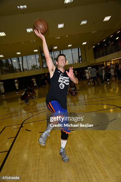 Ben Lyons attends LA Gear Presents Sports Spectacular Charity Basketball Game Hosted By Tyga on May 30, 2015 in Los Angeles, California.