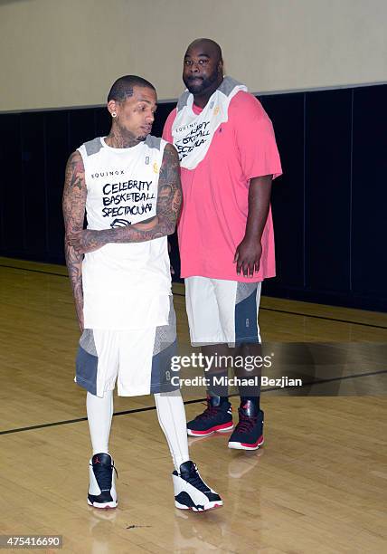 Kid Ink attends LA Gear Presents Sports Spectacular Charity Basketball Game Hosted By Tyga on May 30, 2015 in Los Angeles, California.