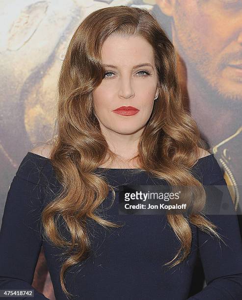 Lisa Marie Presley arrives at the Los Angeles Premiere "Mad Max: Fury Road" at TCL Chinese Theatre IMAX on May 7, 2015 in Hollywood, California.