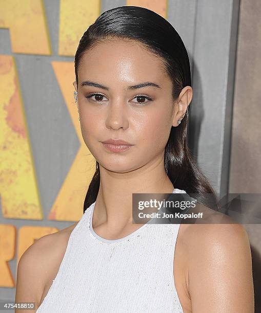 Actress Courtney Eaton arrives at the Los Angeles Premiere "Mad Max: Fury Road" at TCL Chinese Theatre IMAX on May 7, 2015 in Hollywood, California.