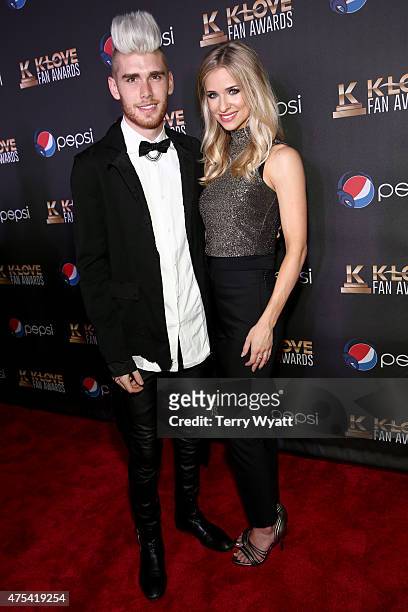 Recording artist Colton Dixon and Annie Coggeshall attend the 3rd Annual KLOVE Fan Awards at the Grand Ole Opry House on May 31, 2015 in Nashville,...