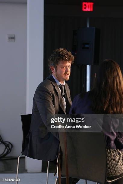 Writer Beau Willimon speaks on stage during Vulture Festival Presents: Beau Willimon In Conversation at Milk Studios on May 31, 2015 in New York City.