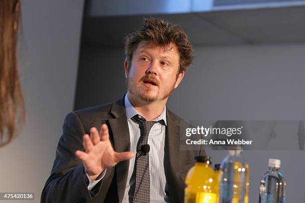 Writer Beau Willimon speaks on stage during Vulture Festival Presents: Beau Willimon In Conversation at Milk Studios on May 31, 2015 in New York City.