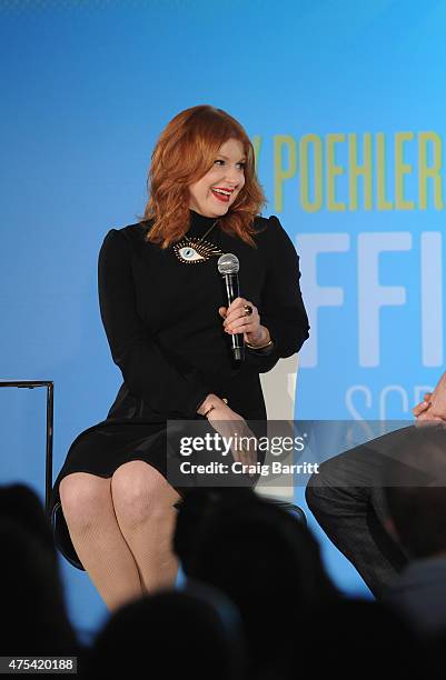 Author Julie Klausner participates in a discussion panel during Vulture Festival Presents: Difficult People Screening & Discussion With Amy Poehler,...