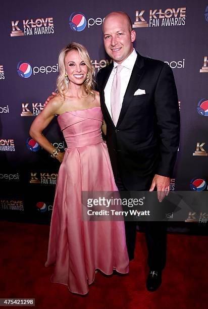 Television personality Elisabeth Hasselbeck and husband, former NFL quarterback Tim Hasselbeck attend the 3rd Annual KLOVE Fan Awards at the Grand...