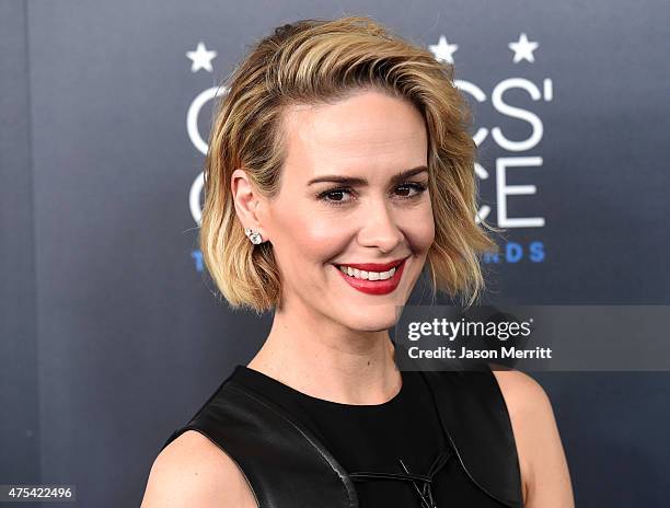 Actress Sarah Paulson attends the 5th Annual Critics' Choice Television Awards at The Beverly Hilton Hotel on May 31, 2015 in Beverly Hills,...