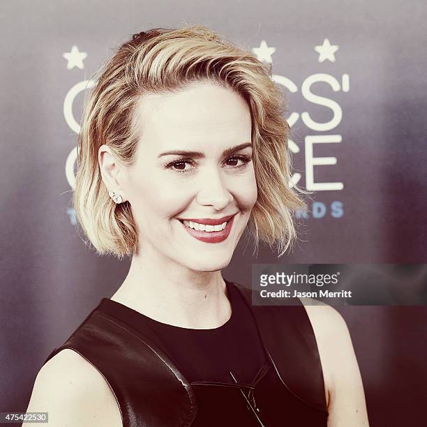 Actress Sarah Paulson attends the 5th Annual Critics' Choice Television Awards at The Beverly Hilton Hotel on May 31, 2015 in Beverly Hills,...