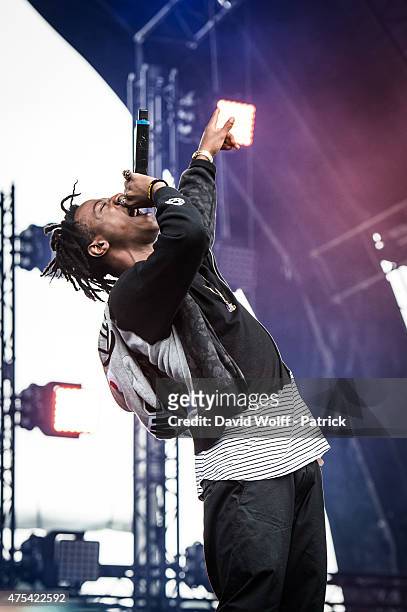 Joey Badass performs at We Love Green Festival on May 31, 2015 in Paris, France.