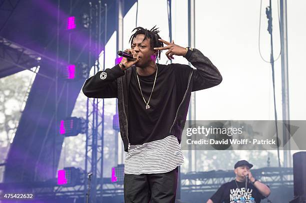 Joey Badass performs at We Love Green Festival on May 31, 2015 in Paris, France.