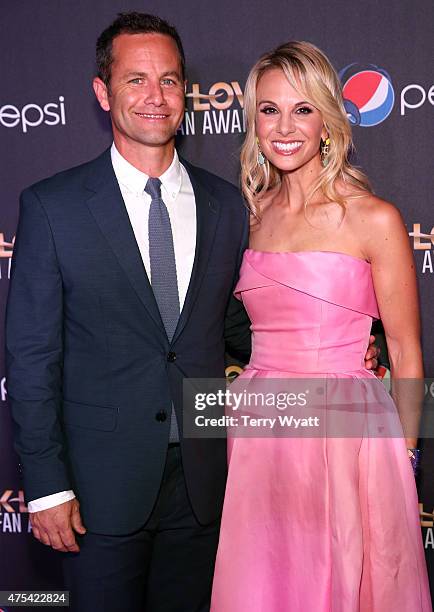 Co-hosts Kirk Cameron and Elisabeth Hasselbeck attend the 3rd Annual KLOVE Fan Awards at the Grand Ole Opry House on May 31, 2015 in Nashville,...