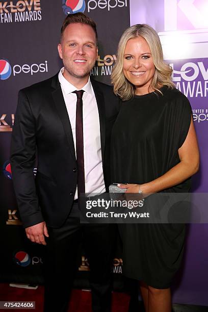 Musical artists Matthew West and Emily West attend the 3rd Annual KLOVE Fan Awards at the Grand Ole Opry House on May 31, 2015 in Nashville,...