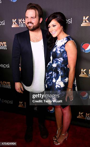 Musical artists Cody Carnes and Kari Jobe attend the 3rd Annual KLOVE Fan Awards at the Grand Ole Opry House on May 31, 2015 in Nashville, Tennessee.